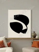 Modern Abstract Geometric Canvas Wall Art for Living Room Home Decor – view 3