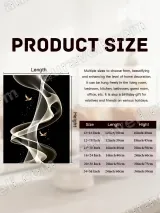 Abstract Swirling Smoke & Golden Birds Canvas Wall Art for Living Room Bedroom Decor – view 6