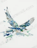 Watercolor Splash Bird Canvas Wall Art for Living Room Home Decor wall art print
