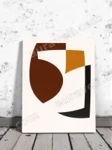 Abstract Geometric Shapes Canvas Wall Art for Living Room Home Decor