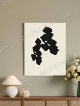 Abstract Botanical Silhouette Canvas Wall Art for Living Room Home Decor – view 4
