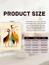 Mid - Century Modern Abstract Crane Canvas Wall Art for Home Decor – вид 7