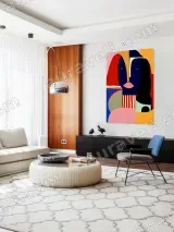 Abstract Figurative Canvas Wall Art for Living Room Decor – вид 5