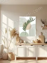 Minimalist Abstract Botanical Canvas Wall Art for Living Room Decor – view 3