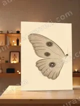Vintage Butterfly Canvas Wall Art for Living Room Bedroom Home Decor – view 3