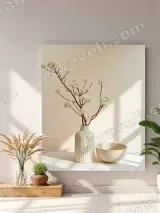 Minimalist Floral Still Life Canvas Wall Art for Living Room Home Decor – вид 4