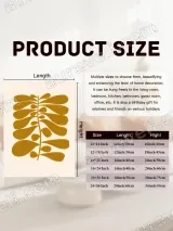 Abstract Botanical Leaf Canvas Wall Art for Living Room Home Decor – view 7