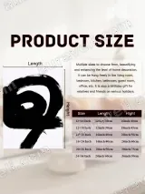 Abstract Black Brushstroke Canvas Wall Art for Living Room Bedroom Home Decor – view 7