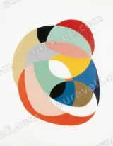 Abstract Geometric Circles Canvas Wall Art for Living Room modern home decor
