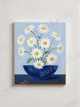 Daisies Floral Canvas Wall Art for Living Room Bedroom Home Decor – view 2