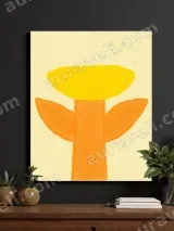 Minimalist Floral Canvas Wall Art for Living Room Bedroom Home Decor