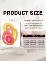 Abstract Colorful Rings Canvas Wall Art for Living Room & Bedroom Home Decor – view 7