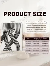 Abstract Intertwined Lines Canvas Wall Art for Living Room Home Decor – view 7