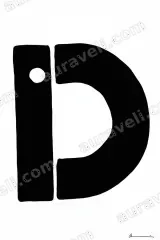 Letter D Minimalist Canvas Wall Art for Living Room Home Decor wall art print