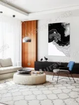 Abstract Twisted Root & Wave Canvas Wall Art for Living Room Home Decor – view 5
