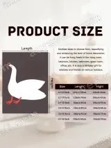 Minimalist White Goose Canvas Wall Art for Living Room Home Decor – вид 7