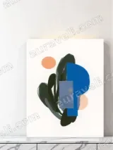 Abstract Geometric Botanical Canvas Wall Art for Living Room Home Decor – view 3