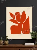 Abstract Floral Canvas Wall Art for Living Room & Bedroom Decor