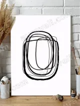 Minimalist Abstract Line Wall Art for Living Room Bedroom Home Decor