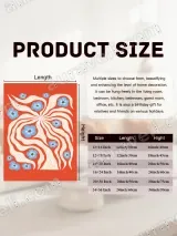 Abstract Floral Swirl Canvas Wall Art for Living Room Home Decor – вид 7