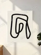 Abstract Continuous Line Canvas Wall Art for Living Room Home Decor – вид 2