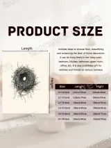 Bird Nest with Egg Line Art Canvas Wall Art for Home Decor – вид 7