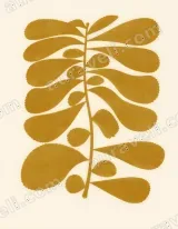 Abstract Botanical Leaf Wall Art for Living Room Decor framed modern home