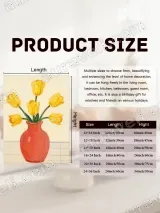 Yellow Tulips in Red Vase Canvas Wall Art for Living Room Home Decor – view 7