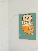 Owl Illustrated Wall Art for Living Room & Bedroom Home Decor – view 2