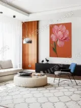 Pink Peony Floral Canvas Wall Art for Living Room Bedroom Home Decor – view 5