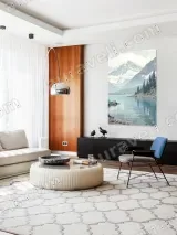 Mountain Lake Landscape Canvas Wall Art for Living Room Home Decor – view 5