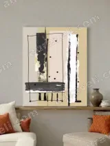 Abstract Minimalist Canvas Wall Art for Living Room Home Decor – view 3