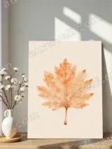 Maple Leaf Watercolor Canvas Print for Living Room Home Decor – вид 4