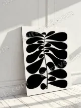 Abstract Botanical Leaf Canvas Wall Art for Living Room Home Decor – вид 3
