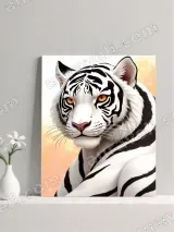 White Tiger Canvas Wall Art for Living Room Bedroom Home Decor – view 3
