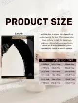 Abstract Black & White Arch Canvas Wall Art for Living Room Home Decor – view 7