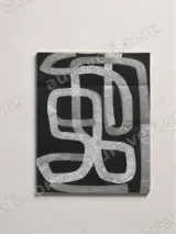 Abstract Tape - Like Geometric Canvas Wall Art for Living Room Home Decor – view 2