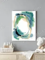 Abstract Colorful Circle Canvas Wall Art for Living Room Home Decor – view 4