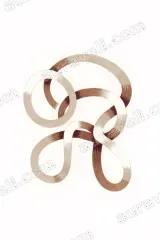 Abstract Intertwined Loops Canvas Wall Art for Living Room framed modern home decor