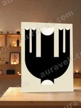 Minimalist Abstract Geometric Canvas Wall Art for Living Room Home Decor – view 3