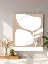 Minimalist Abstract Botanical Canvas Wall Art for Living Room Decor – view 4