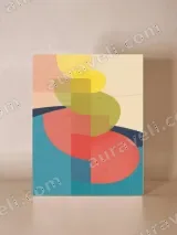 Abstract Geometric Canvas Wall Art for Living Room Home Decor – view 4