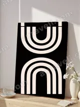 Abstract Geometric Arch Canvas Wall Art for Home Decor – view 4