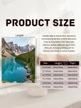 Snow - Capped Mountain Lake Forest Canvas Wall Art for Home Decor – view 7