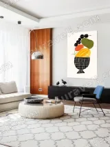 Colorful Fruit Illustration Canvas Wall Art for Living Room Home Decor – view 5