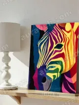Colorful Zebra Pop Art Canvas Wall Art for Home Decor – view 4