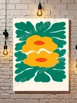 Abstract Floral Canvas Wall Art for Bedroom and Living Room Home Decor