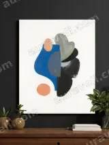 Abstract Geometric Shapes Canvas Wall Art for Living Room Bedroom Home Decor