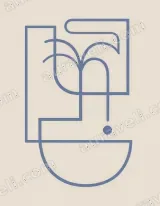 Minimalist Abstract Palm Geometric Line Wall Art for Living modern home decor