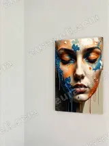 Abstract Colorful Face Splash Canvas Wall Art for Home Decor – view 2